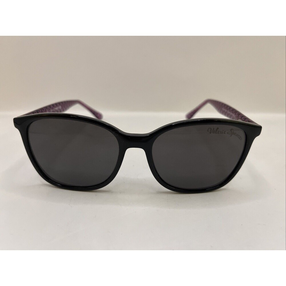 Valerie Spencer Sunglasses 9452 Black/Purple Designer Fashion Black 54-18-145